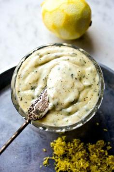 Easy homemade mayonnaise with rosemary and cracked black pepper. Photo: Andrew Scrivani for The New York Times