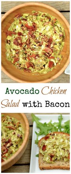 Avocado Chicken Salad with Bacon