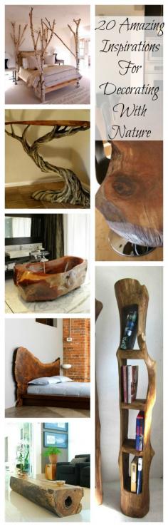 20 AMAZING INSPIRATIONS FOR DECORATING WITH NATURE - Do-It-Yourself Fun Ideas