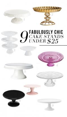 
                    
                        9 Fabulously Chic Cake Stands Under $25 | Pizzazzerie.com
                    
                