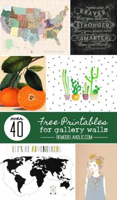 
                    
                        40+ Free Printables for Gallery Walls
                    
                