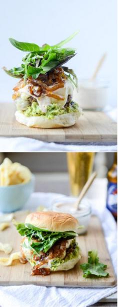 
                    
                        Goat Cheese Stuffed Burgers (+ a ton of others, veggie and seafood! for the 4th of July!) I howsweeteats.com
                    
                