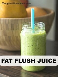 Fat Flush Juice Recipe For Weight Loss... 1 pink grapefruit peeled, 2 oranges peeled, 1 hand full of spinach, 1 head of romaine lettuce and 1 handful of mint through a juicer