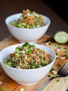 Thai Veggie Quinoa Bowls #recipe #quinoa