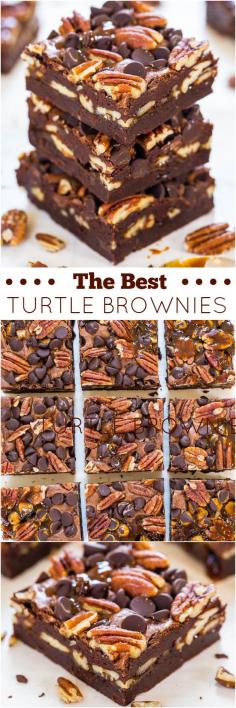 Andes Mint Brownies (turtle brownies)