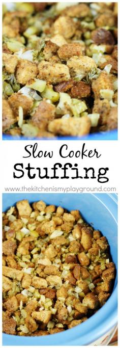 
                    
                        Slow Cooker Stuffing {or Dressing} ... wait, stuffing in the slow cooker?? You bet!   www.thekitchenism...
                    
                