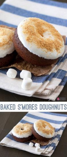 Baked S' mores Donuts