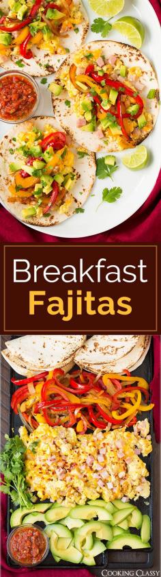 Breakfast Fajitas #brunch #breakfastbar