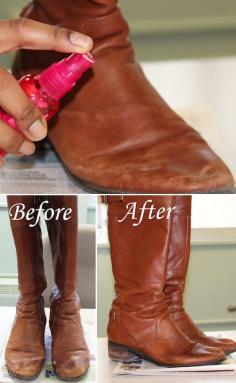 #24. How to remove salt stains from boots! ~ 31 Clothing Tips Every Girl Should Know #DIY #ideas #tips #tricks