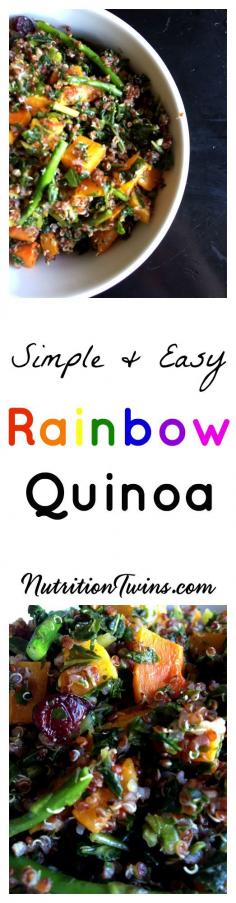 
                    
                        Rainbow Quinoa | Only 100 Calories | Light & Healthy Carb Comfort Food |For Nutrition & Fitness Tips & RECIPES please SIGN UP for our FREE NEWSLETTER www.NutritionTwin...
                    
                