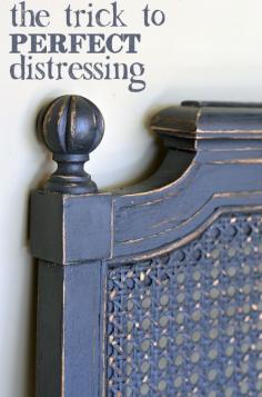 The Key to Perfect Painted Furniture Distressing #painting