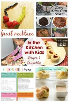 
                    
                        In the Kitchen with Kids - Recipes and Printables - My kids love to help in the kitchen.  These ideas are great!
                    
                