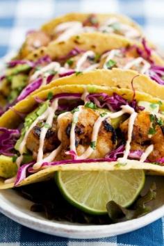 
                    
                        HONEY LIME TEQUILA SHRIMP TACOS
                    
                