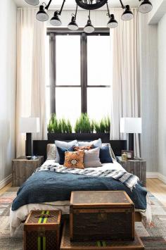 
                    
                        drapes to the ceiling. eclectic masculine vibes.. – Greige Design
                    
                