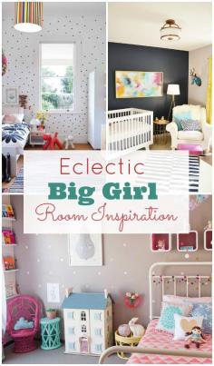 Getting ready do re-do your little girls room? Look no further- cute room inspiration ideas for a "big girl" bedroom!