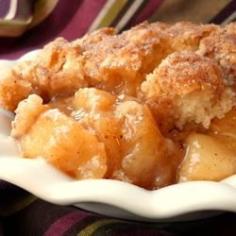 Fresh Southern Peach Cobbler Allrecipes.com- I substitute apples in fall for apple crisp!!