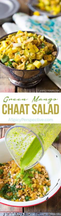 
                    
                        Healthy and Unique Indian Green Mango Chaat on ASpicyPerspective...
                    
                