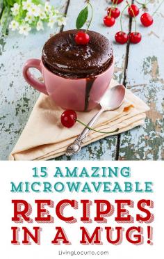 
                    
                        Recipes in a mug are perfect to cook in the microwave to be ready to eat in minutes. All you need is a mug and a microwave! Enjoy these delicious recipes.
                    
                