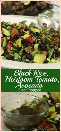 
                    
                        Black Rice, Heirloom Tomato, Avocado Side Chopped  The Kitchen Chopper
                    
                