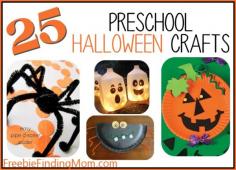 25 Preschool Halloween Crafts #Halloween #KidsStuff #crafts