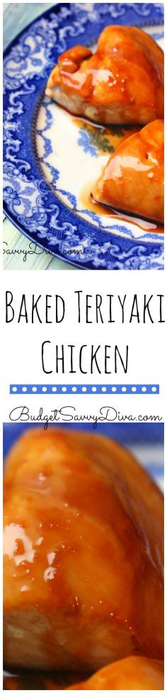 Baked Teriyaki Chicken Recipe | Budget Savvy Diva