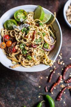 
                    
                        Firey Szechuan Peanut and Chili Zucchini Noodles
                    
                