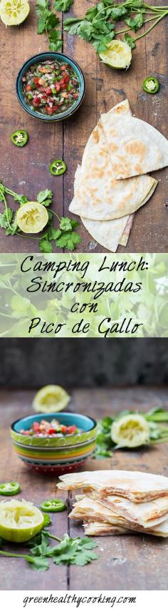 
                    
                        A delicious and nutritious full meal made in less than 20 minutes and that happens to be the best Camping Lunch: Sinconizadas con Pico de Gallo!
                    
                