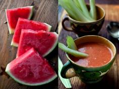 Watermelon Gazpacho ... a super simple and light recipe