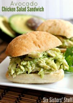 Avocado Chicken Salad Sandwiches via @myrecipemagic// #avocado #recipe #sandwich