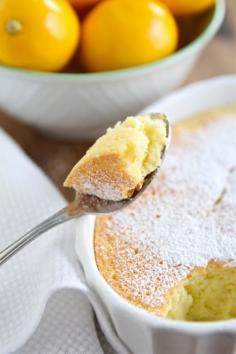 Meyer Lemon Pudding Cake #dessert #lemon #Dessert
