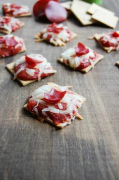 
                    
                        Pizza Crackers are a kid friendly snack that you can make in under 10 minutes. The kids and adults go crazy for these! // A Cedar Spoon #ad
                    
                