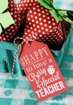 Back to School Teacher Gift Idea {For a Berry Special Teacher} | Skip to my Lou