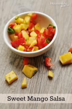 
                    
                        Housewife Eclectic: Sweet Mango Salsa
                    
                