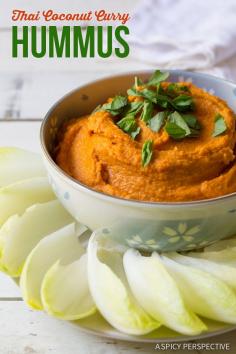 
                    
                        The Best 5-Ingredient Thai Coconut Curry Hummus - A creamy hummus recipe loaded with spicy Thai flavors. Healthy, delicious, and great for dipping vegetables.
                    
                