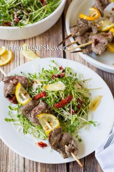 A Spicy Perspective Beef Skewers with Sharp SaladSavors®