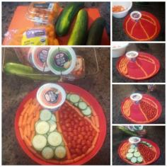 
                    
                        A fun party idea for kids! A simple beach ball veggie tray #DipYourWay #Ad
                    
                