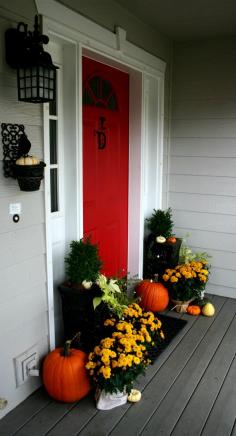 Fall Porch Ideas - Today's Creative Blog for @Barbara Whitlow Bills McAfee's. - posting for the porch color
