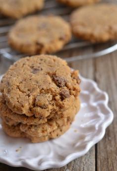 Cashew Butter Chocolate Chip Cookies | mountainmamacooks.com  try almond butter and a tsp vanilla