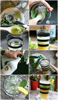 
                    
                        Summer Entertaining | Pineapple Mint Paradise Cocktail Recipe |How to Supply a Drink Cart |See more recipes on TodaysCreativeLif...
                    
                