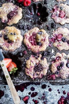 
                    
                        Baked Mixed Berry Coconut Cornbread Muffins
                    
                