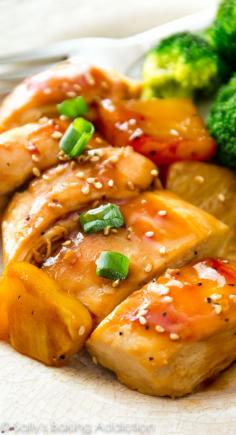 
                    
                        Simply pour this homemade teriyaki sauce over chicken and bake! Less than 300 calories for the servings.
                    
                