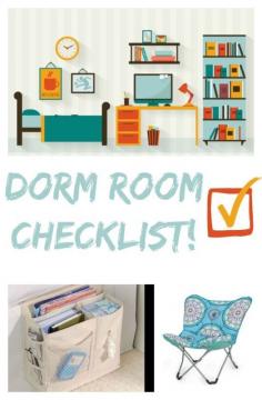 Dorm Room Checklist is great for college freshmen and returning students! Check out my Dorm Room Must Haves!