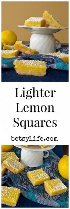 
                    
                        Light Lemon Squares. A lighter version of a classic dessert recipe.
                    
                