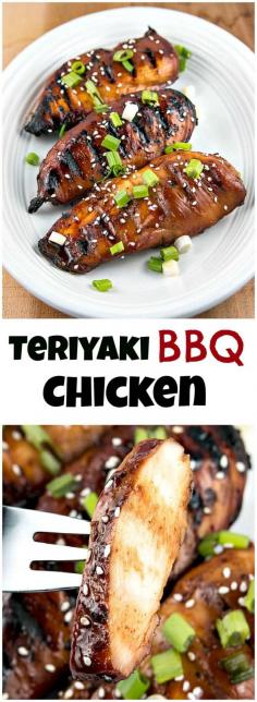 {Teriyaki BBQ Chicken is a meat lovers must at your next backyard cookout.}