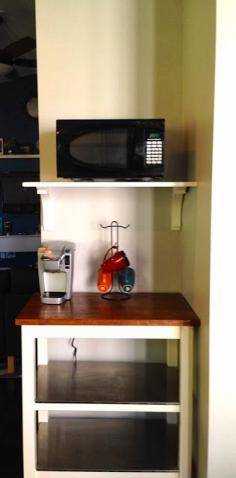 DIY Microwave Shelf