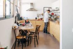 
                    
                        Plywood cabinets in Alvara Catalan de Ocon's kitchen in Madrid | Remodelista
                    
                