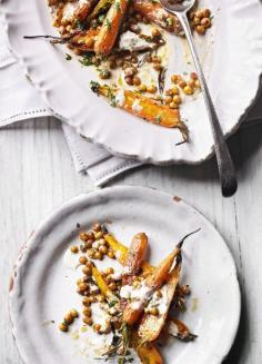 
                    
                        Roast carrots with crisp chickpeas and tahini
                    
                