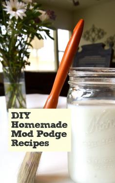 DIY homemade modge podge