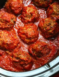 Gluten Free Slow Cooker Meatballs. It's what's for dinner.