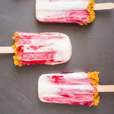 
                    
                        Strawberry Port Cheesecake Popsicles
                    
                